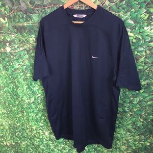 Nike Mens Short Sleeve T-Shirt Blue Solid Activewear Size 2XL